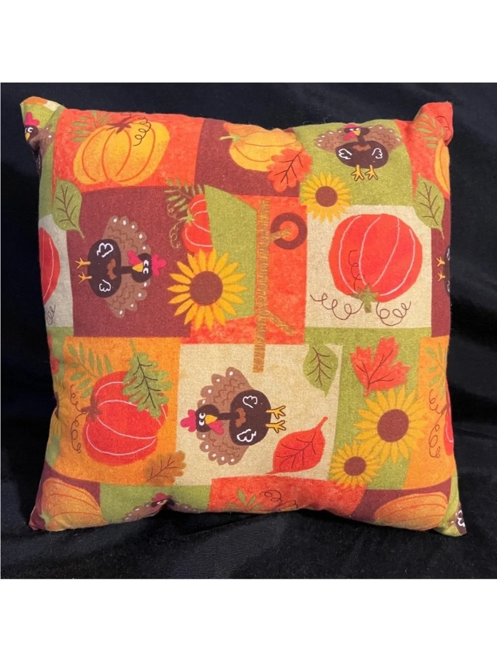 Autumn Harvest Decorative Throw Pillow - Orange & Brown